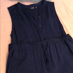 Navy Blue Romper